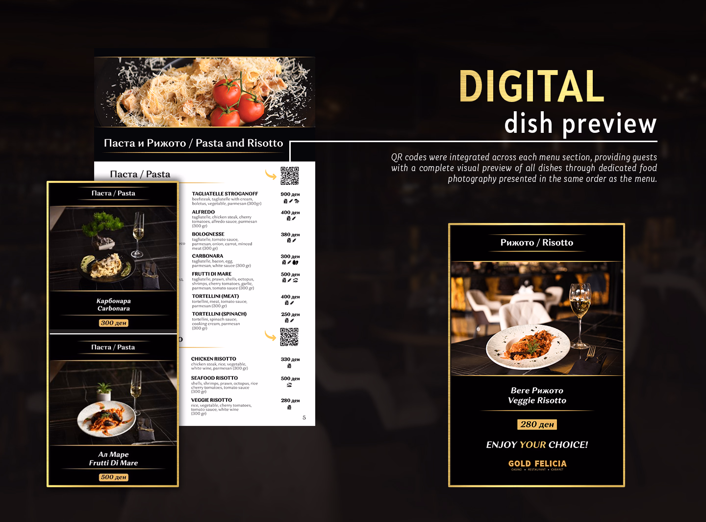 Restaurant Menu Design — Gold Felicia, project image 8