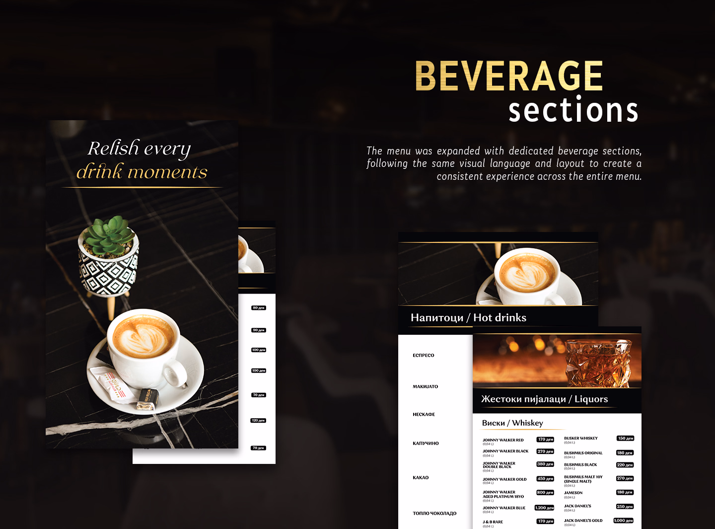 Restaurant Menu Design — Gold Felicia, project image 9